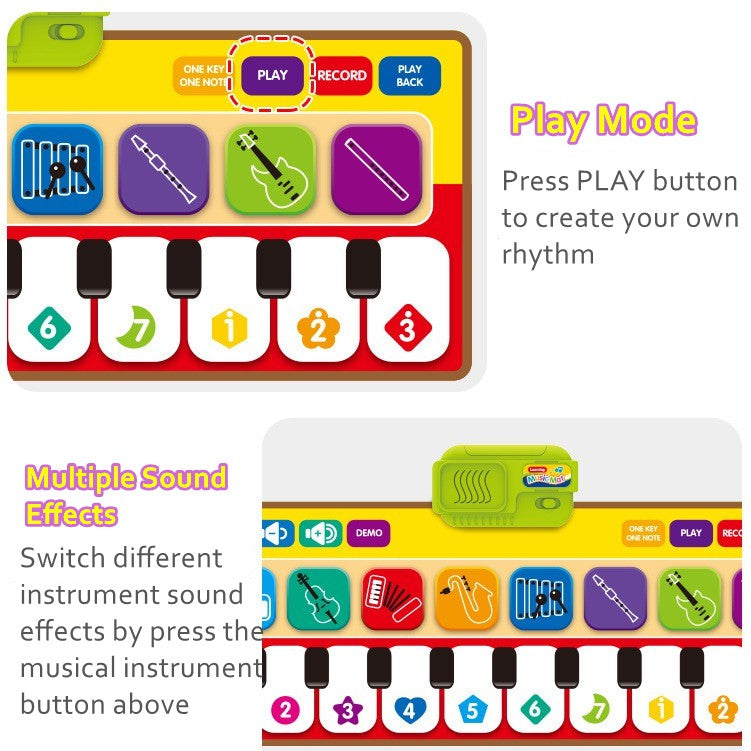 Baby/Kid Piano Musical Mat/Carpet