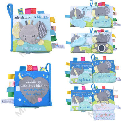 Funny Zoo Baby Cloth Animal Tag Book