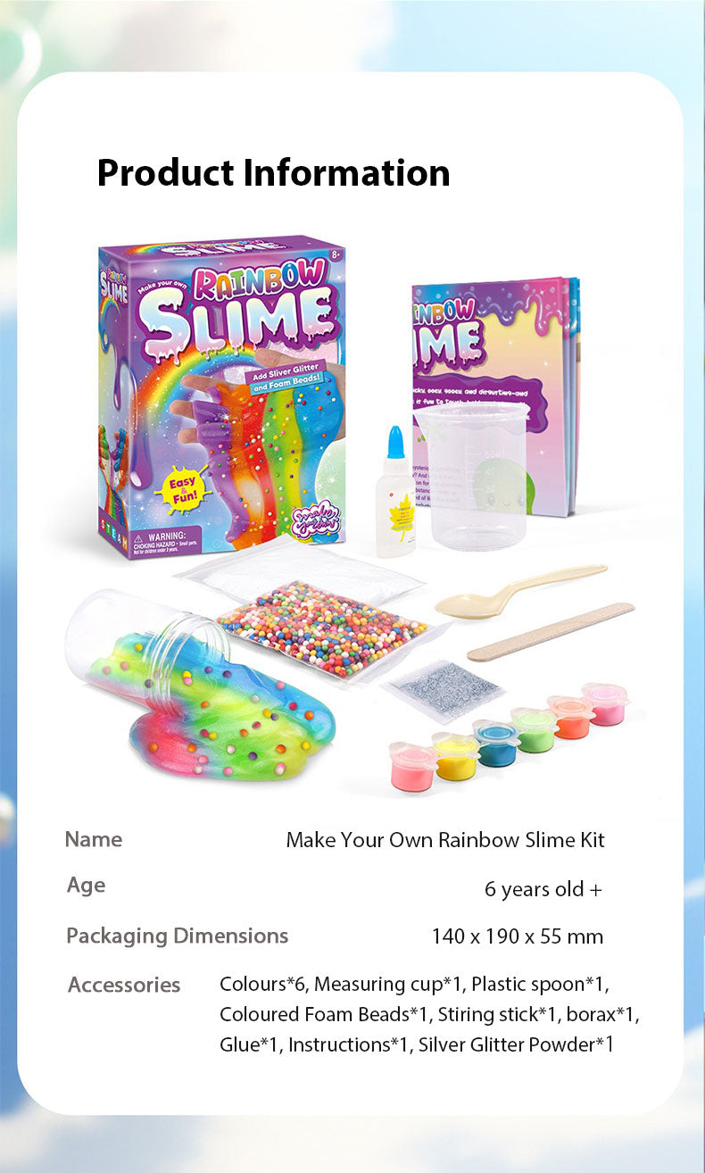 Make Your Own Rainbow Slime Kit★