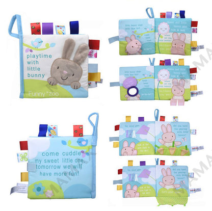 Funny Zoo Baby Cloth Animal Tag Book