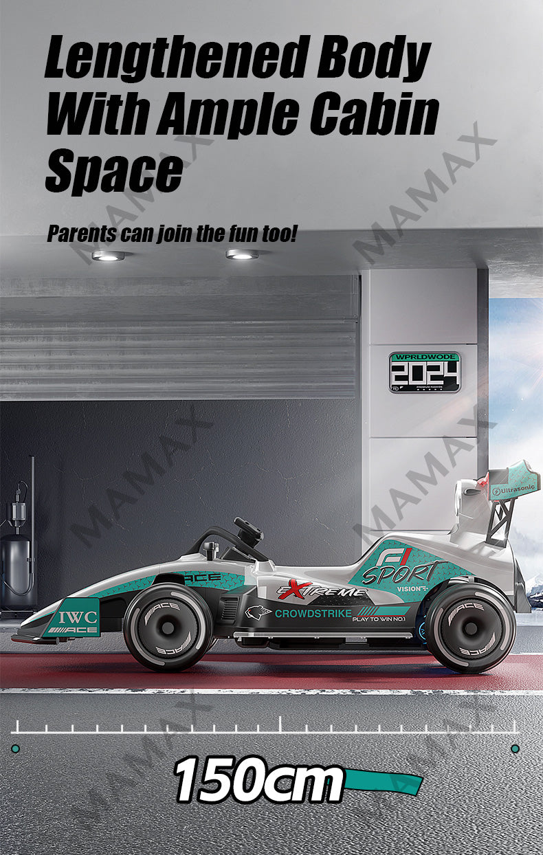 24V Kids Electric 360° Drifting F1 Racing Car With Remote Control➕Lights➕Music🏎️