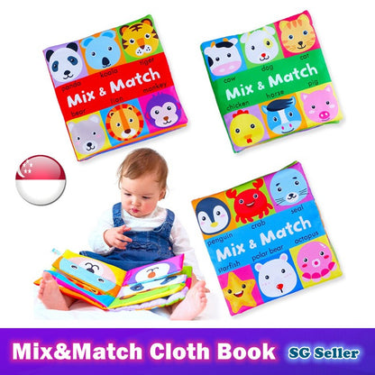 Mix&Match Activity Baby Cloth Plush Book