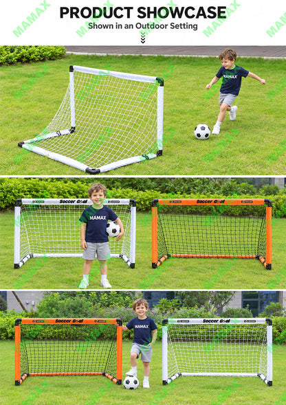 MAMAX【SG Ready Stock】120CM Foldable Kids Football Goal Soccer Goal Net With Storage Bag★