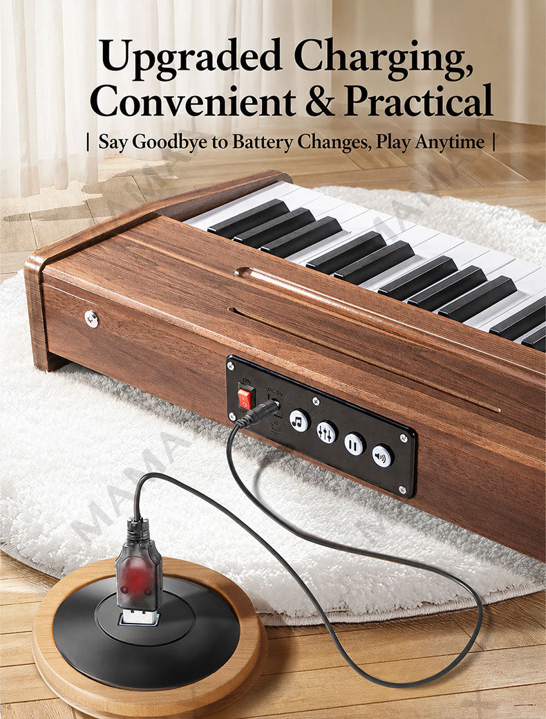 Premium 37 Keys Wooden Electronic Piano for Kids★