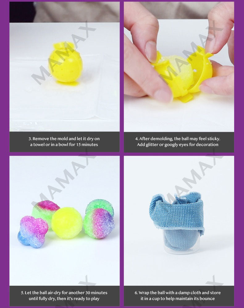 DIY Bouncy Ball Science Kit for Kids★STEM Toy Experiment Set