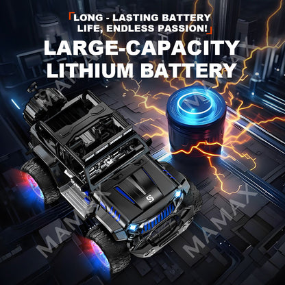 1:16 RC Off-Road Jeep Car Toy★Dual Remote Control✅LED Lights&Sound✅Fog Spray✅