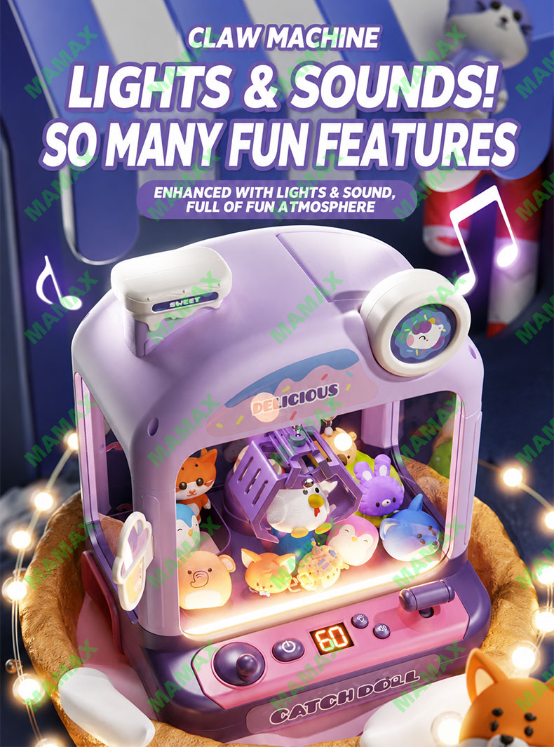 Large Kids Claw Machine Toy with Lights & Sound★