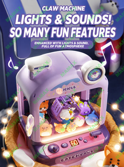 🔥NEW🔥【SG Ready Stock】Large Kids Claw Machine Toy with Lights & Sound★