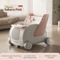 5-in-1 Multi-Purpose Baby Storage Walker/Push Cart With Pulling Rope&Adjustable Handle Bar