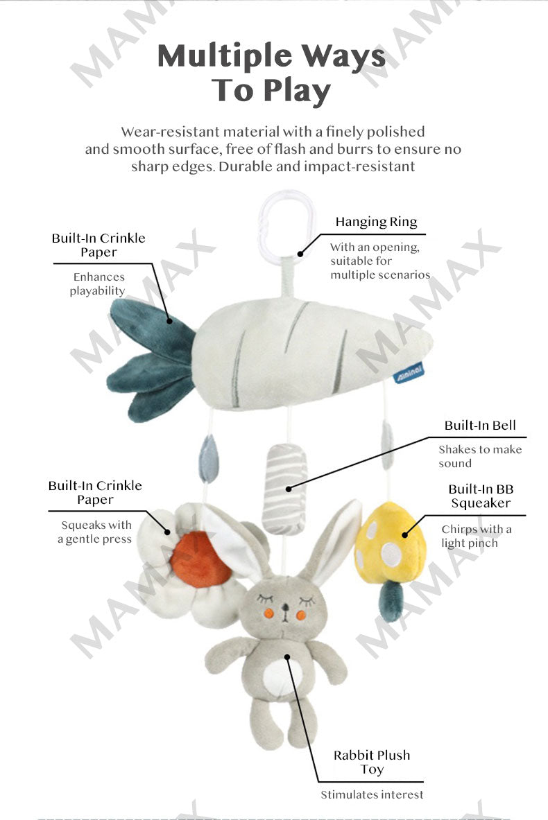 Baby Multi-Use Hanging Soothing Toy★Washable