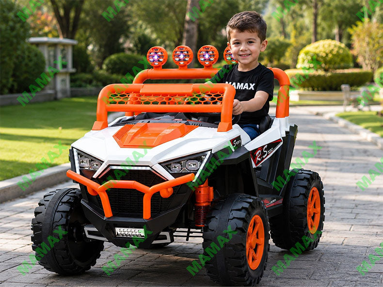 MAMAX🔥NEW🔥Super Large 24V Kids Electric Ride On Car 2 Seater Off-Road Adventure UTV with Remote Control★