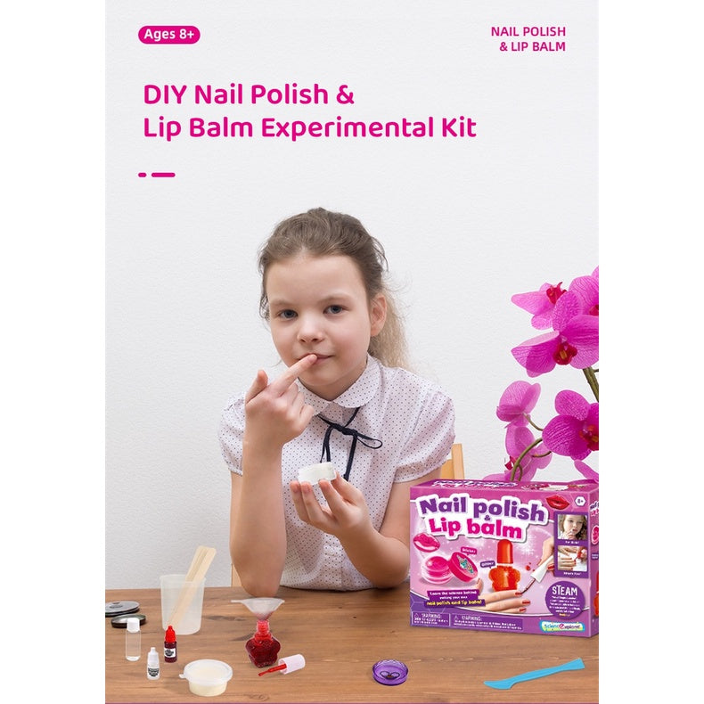 DIY Nail Polish&Lip Balm Experimental Kit