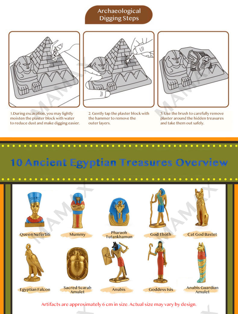 Egypt Pyramid Archaeology Dig Kit for Kids★STEM Educational Toy✅