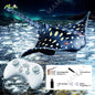 Kids Mechanical Remote Control Robot Swimming Shark/Sting Ray/Croocodile Aquatics Animal Toy with Cool Lights★RC Waterproof