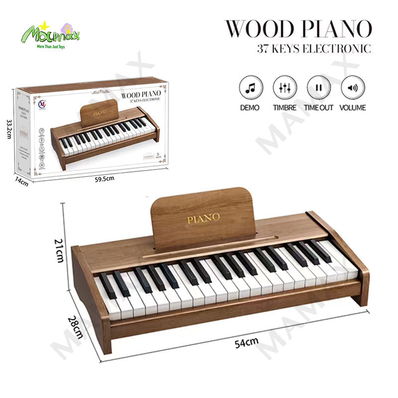 Premium 37 Keys Wooden Electronic Piano for Kids★