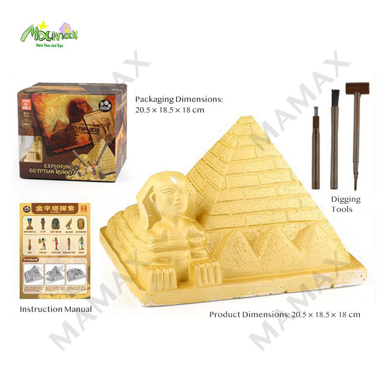 Egypt Pyramid Archaeology Dig Kit for Kids★STEM Educational Toy✅