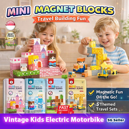 Mini Magnetic Blocks Travel Set Portable Tin Box★Educational Building Toy for Kids✅5 Themed✅
