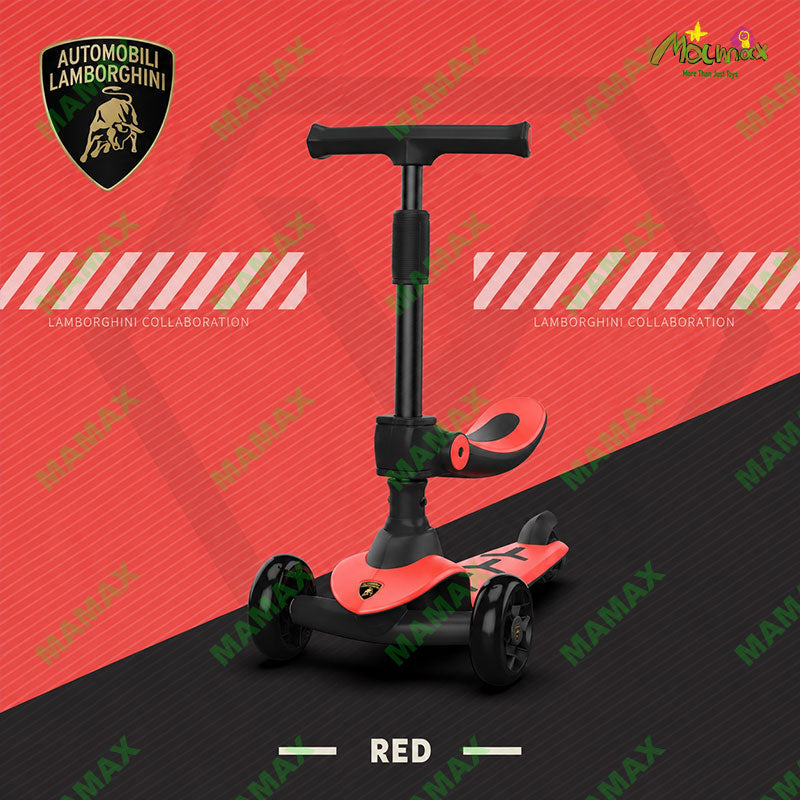 Officially Licensed Lamborghini Kids Scooter with Removable Seat★3-Wheel✅