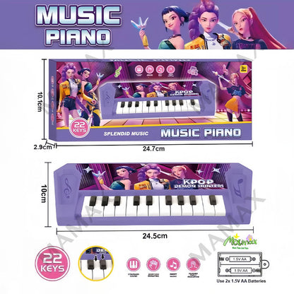 Kids K-Pop Demon Hunters Music Toy★Light-Up Guitar✅Microphone✅Singing Machine/Boombox