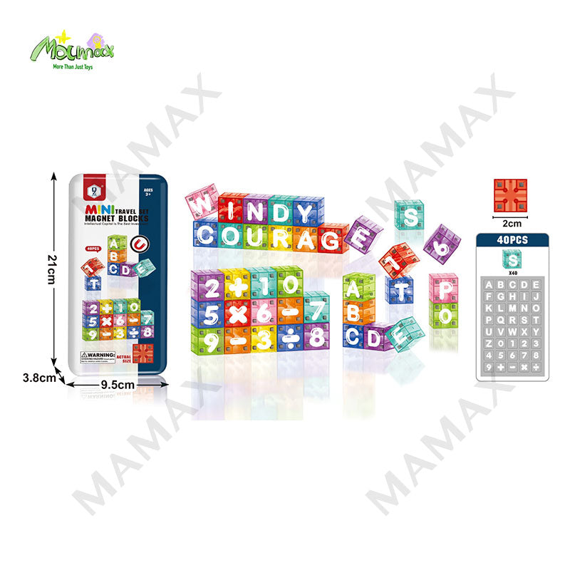 Mini Magnetic Blocks Travel Set Portable Tin Box★Educational Building Toy for Kids✅5 Themed✅