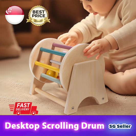 Desktop Scrolling Drum Montessori Educational Toy