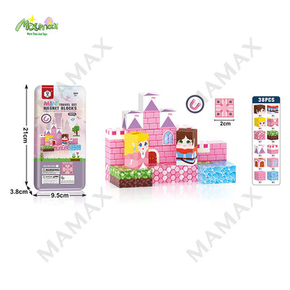 Mini Magnetic Blocks Travel Set Portable Tin Box★Educational Building Toy for Kids✅5 Themed✅