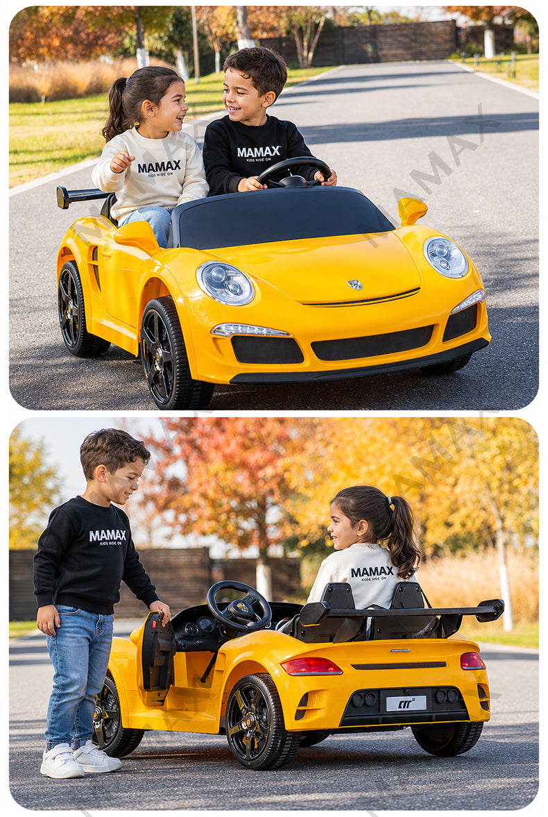 MAMAX🔥NEW🔥2-Seater Official Licensed Porsche RUF CTR3 Kids Electric Ride On Toy Car★