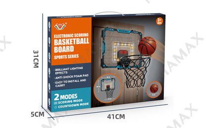 Electronic Foldable Scoring Basketball Board/Hoop With Lights Effects&Music