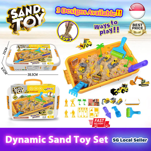 Non-Toxic Themed Kinetic Dynamic Play Sand Bundle Set