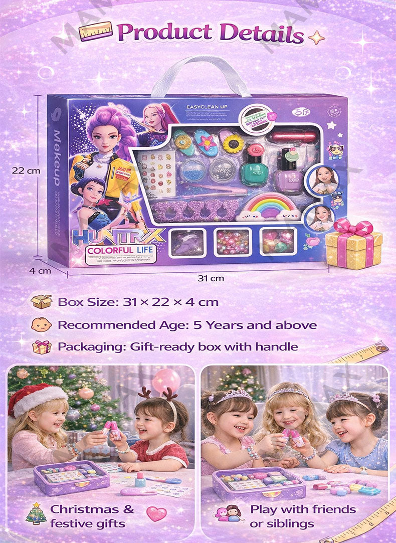 SG Ready Stock】K-Pop Demon Hunters DIY Makeup&Jewelry Play Set