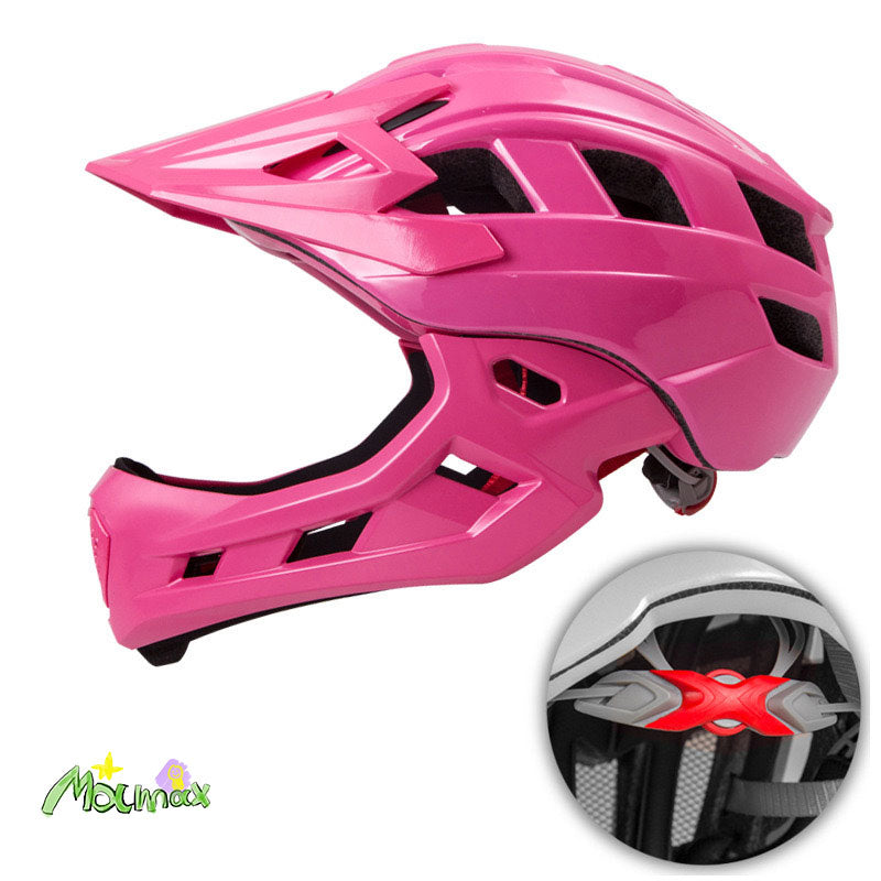 Kids Off-Road Full-Cover Breathable Adjustable Helmet with Jaw Protector