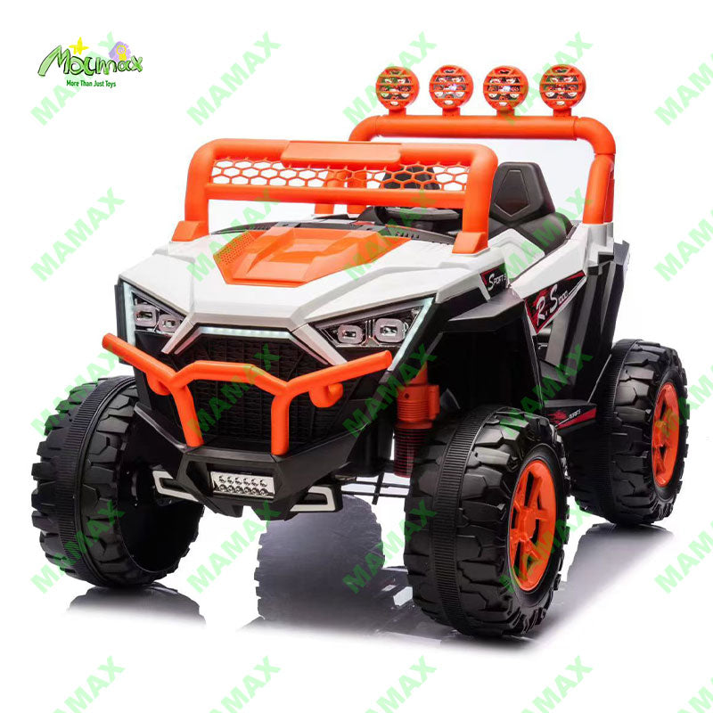 MAMAX🔥NEW🔥Super Large 24V Kids Electric Ride On Car 2 Seater Off-Road Adventure UTV with Remote Control★