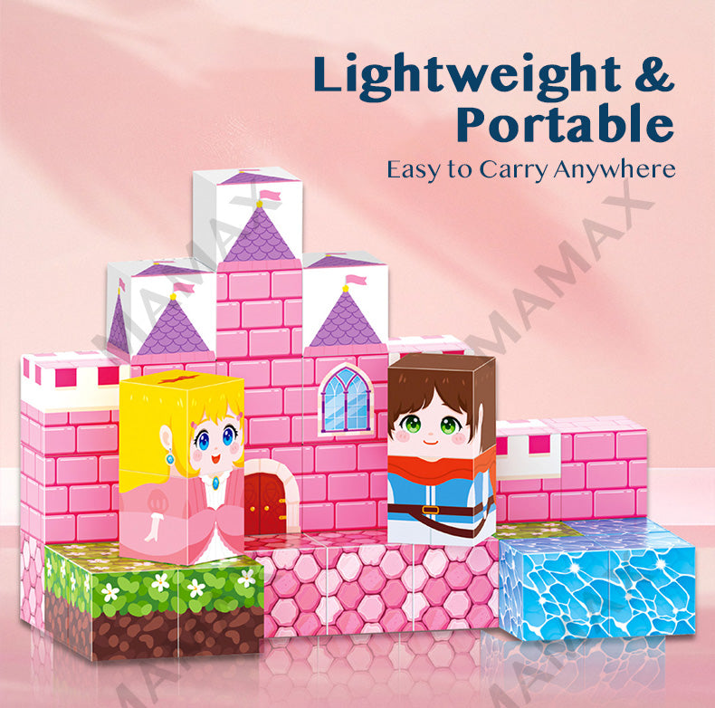 Mini Magnetic Blocks Travel Set Portable Tin Box★Educational Building Toy for Kids✅5 Themed✅