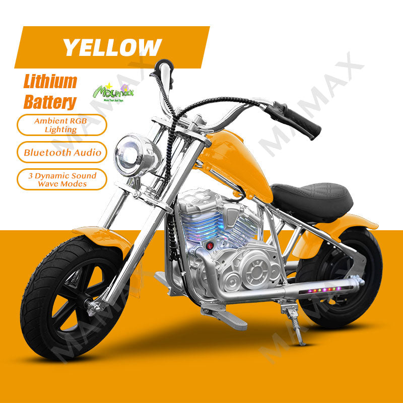 Premium Retro Harley-Style 22.2V 2-Wheel Kids Electric Motorcycle★Children Ride On Bike✅Fully Assembled✅Lithium Battery✅