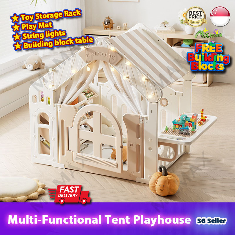 Premium Multi-Functional Kids House Tent Set With Play Mat★