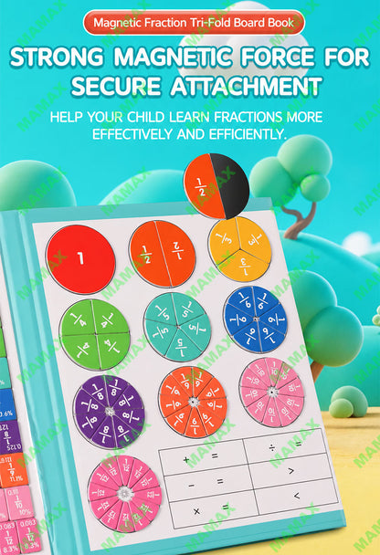 Magnetic Fraction Learning Board Play Book★Math Manipulatives Educational Toy✅