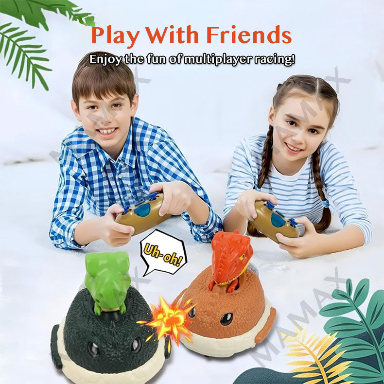 Mini Dinosaur Remote Control Bumper Car Battle Set Dual Pack With Lights & Sound Effects★