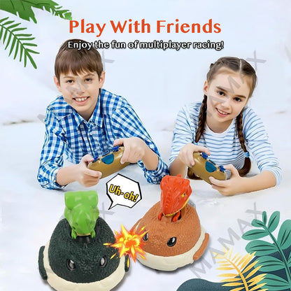 Mini Dinosaur Remote Control Bumper Car Battle Set Dual Pack With Lights & Sound Effects★