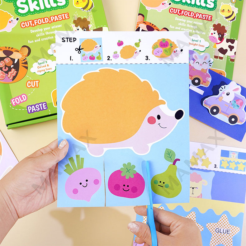 Scissor Skills Activity Book Set for Kids★