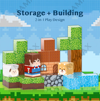 Mini Magnetic Blocks Travel Set Portable Tin Box★Educational Building Toy for Kids✅5 Themed✅