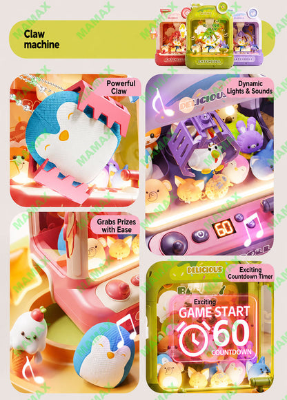 🔥NEW🔥【SG Ready Stock】Large Kids Claw Machine Toy with Lights & Sound★