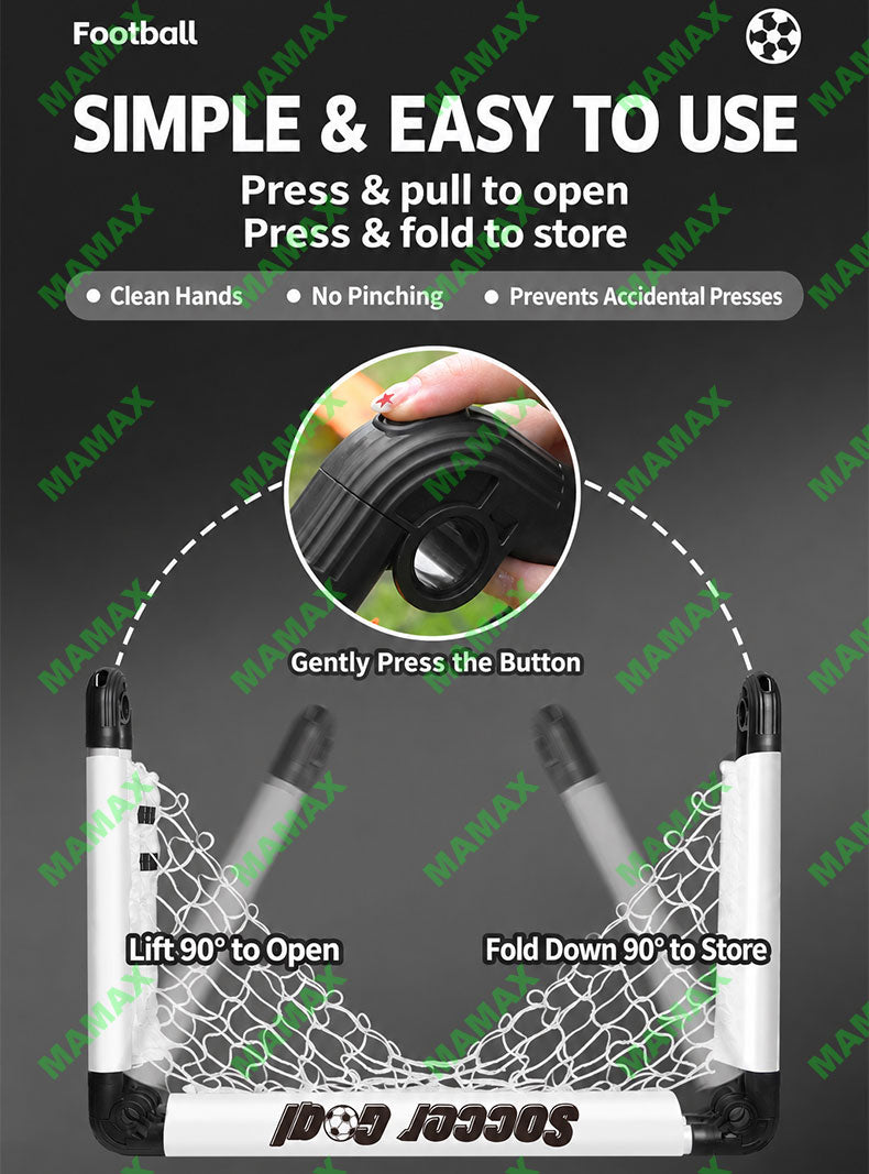 MAMAX【SG Ready Stock】120CM Foldable Kids Football Goal Soccer Goal Net With Storage Bag★