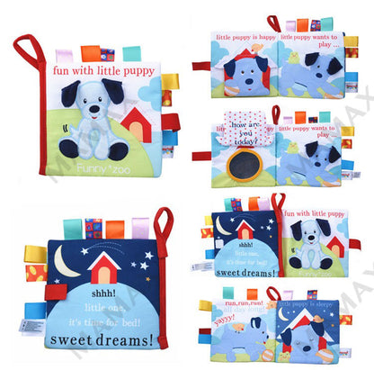 Funny Zoo Baby Cloth Animal Tag Book