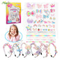 DIY Kids Head Band Making Kit Includes 6 Head Bands 36 Accessories★For Age 5+