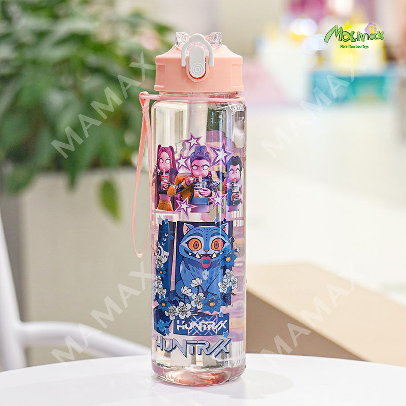 750ml K-Pop Demon Hunters Water Bottle★One Touch Open✅Leakproof✅