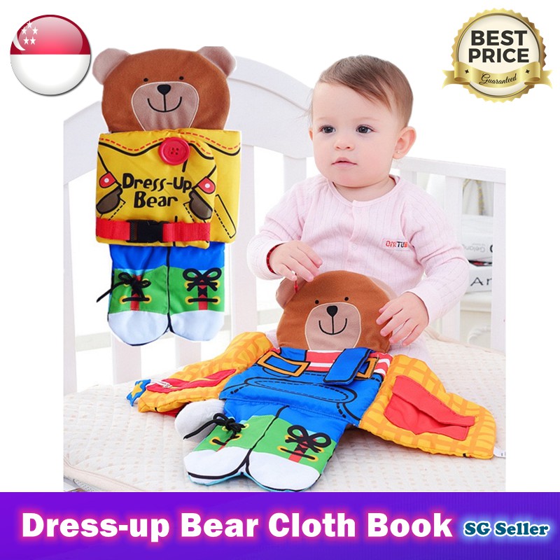 Dress-up Bear Baby Cloth Book