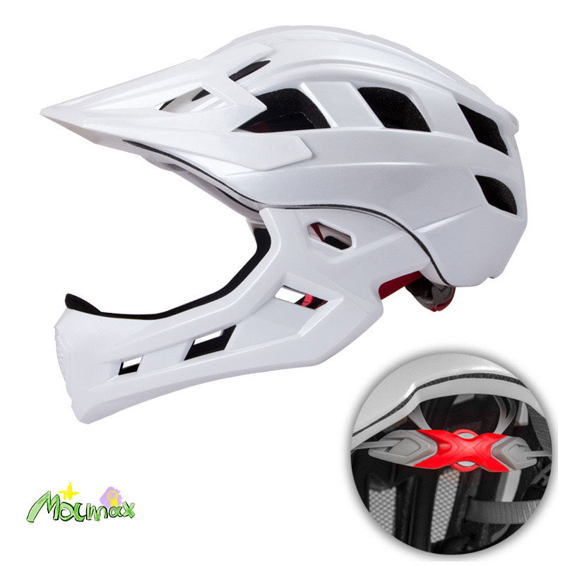 Kids Off-Road Full-Cover Breathable Adjustable Helmet with Jaw Protector