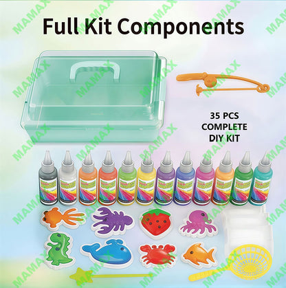 35PCS STEM Magic Water Elf Fishing Set