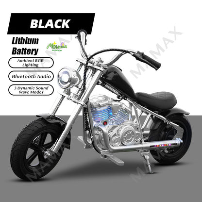 Premium Retro Harley-Style 22.2V 2-Wheel Kids Electric Motorcycle★Children Ride On Bike✅Fully Assembled✅Lithium Battery✅