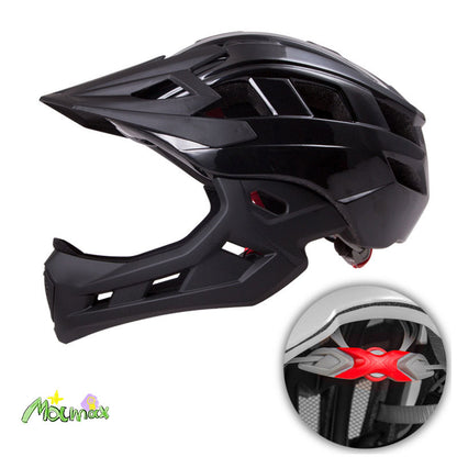 Kids Off-Road Full-Cover Breathable Adjustable Helmet with Jaw Protector